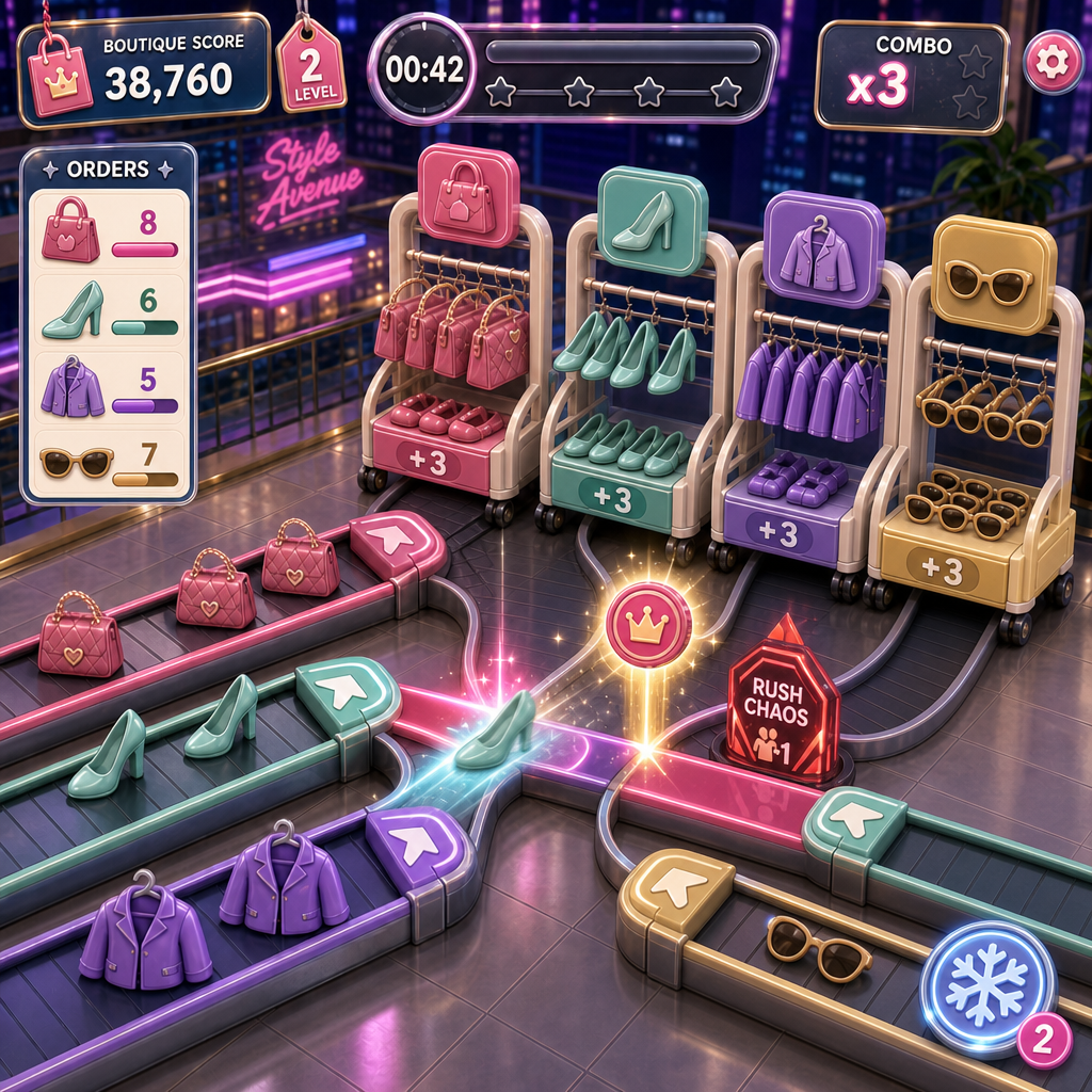 Sorting fashion items onto racks