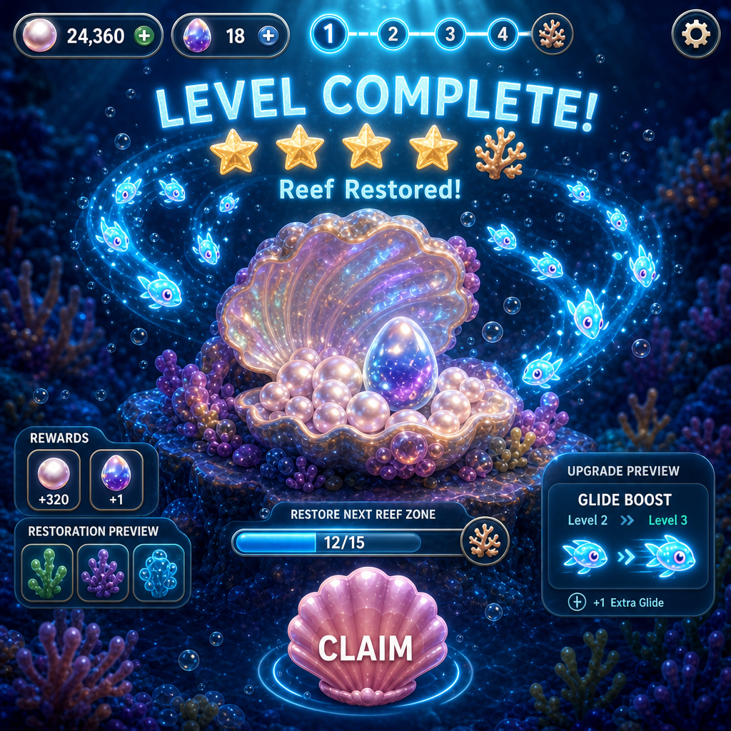 Rescued glowfish returning to a restored coral home