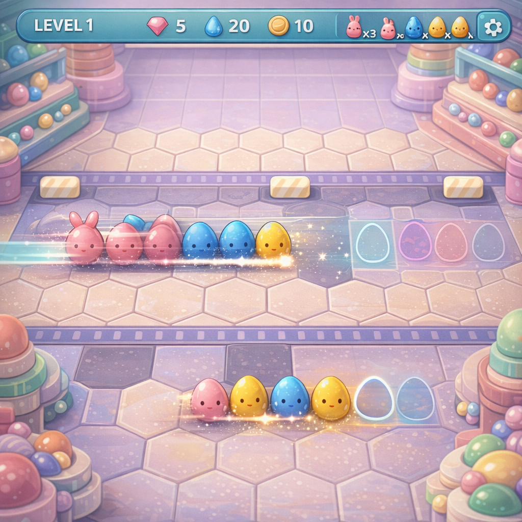 Lane sliding puzzle gameplay